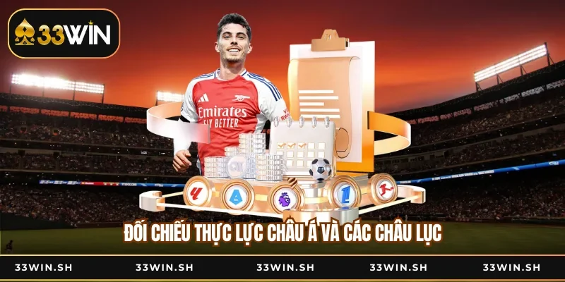 Đối chiếu thực lực châu Á và các châu lục