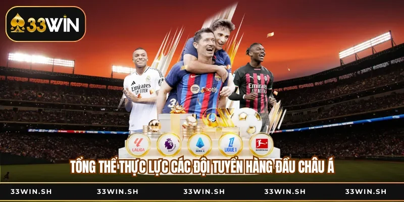 Tổng thể thực lực các đội tuyển hàng đầu châu Á