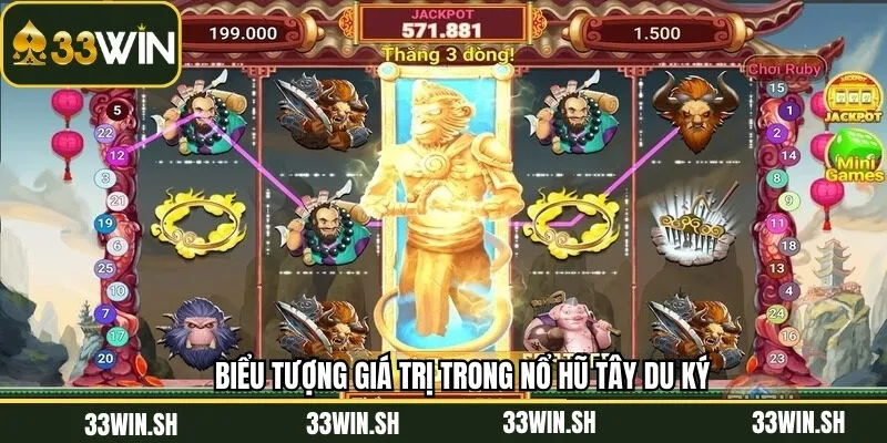 Biểu tượng giá trị trong nổ hũ Tây Du Ký